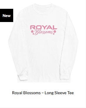 Royal Blossoms – Long Sleeve Tee