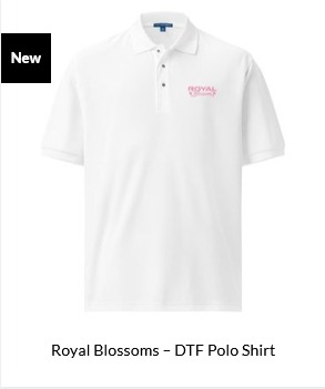 Royal Blossoms – DTF Polo Shirt